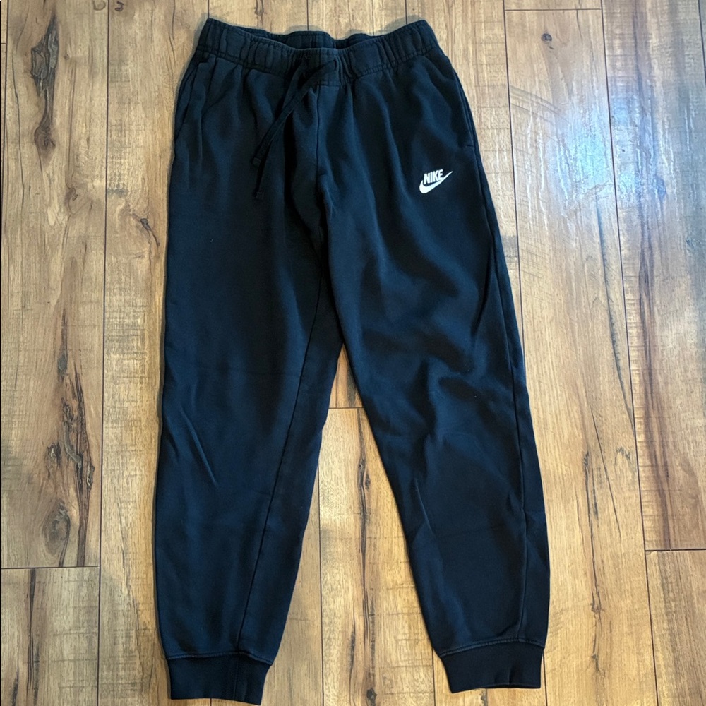 Nike Black Joggers with White Logo